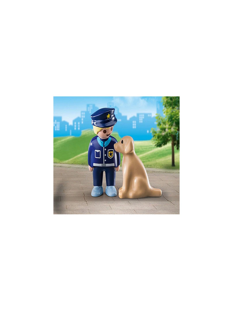 70408 Policier Avec Chien  'playmobil' 1.2.3   N/A
