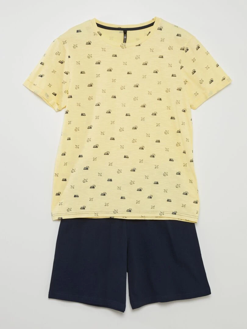 Ensemble de pyjama 2 pièces Jaune