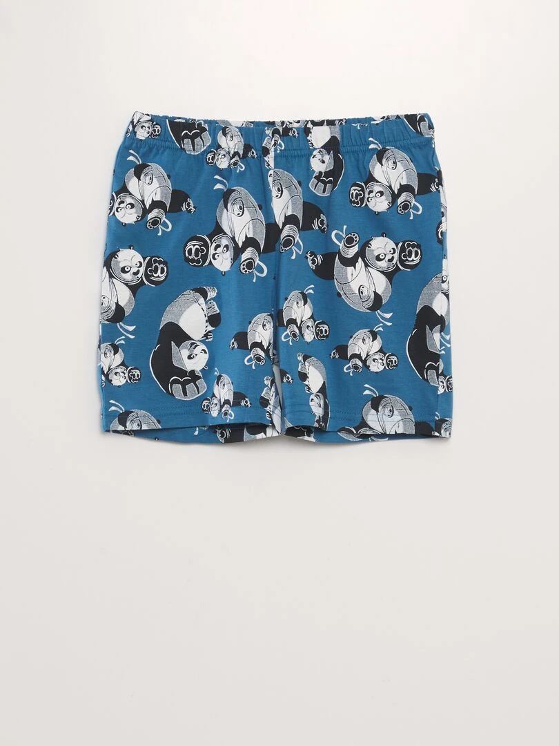 Pyjama short 'Kung Fu Panda'   2 pièces   Bleu