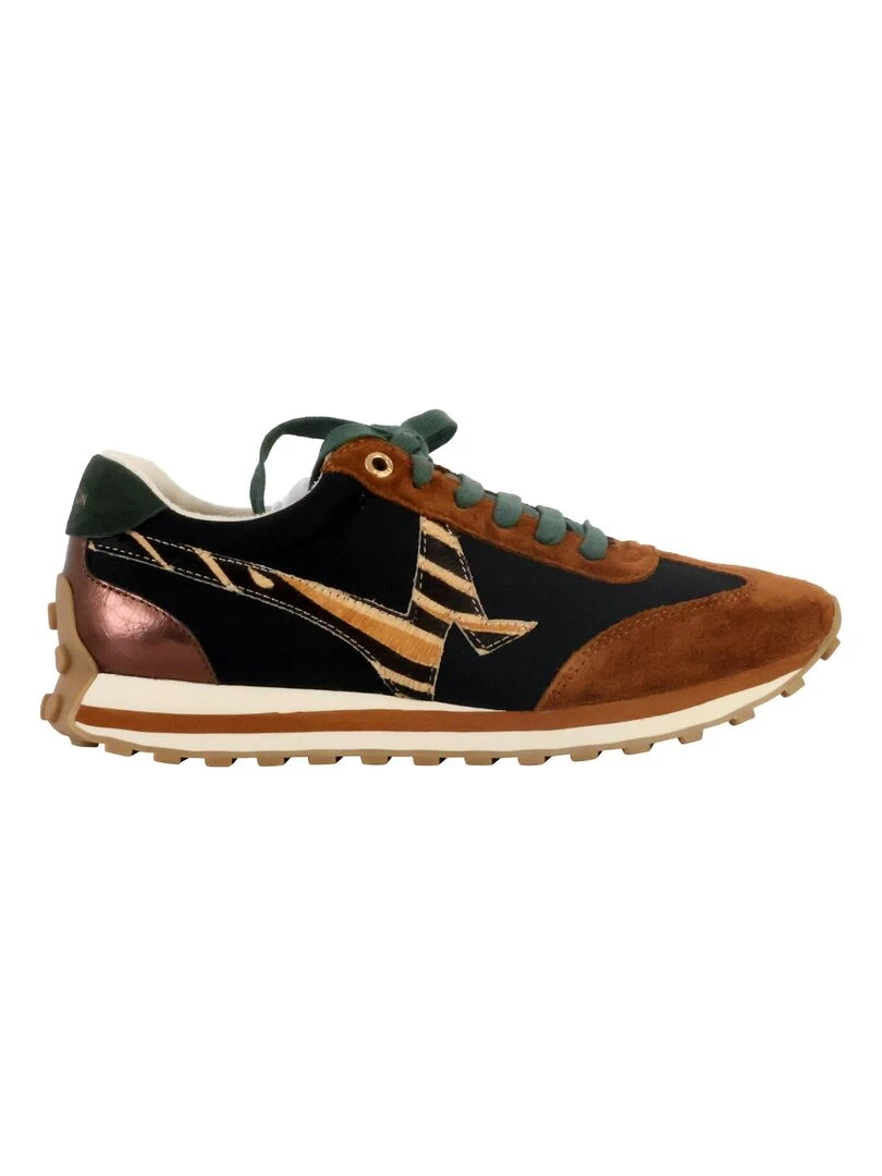Basket Basse Cuir Emilie Karston Colette Marron