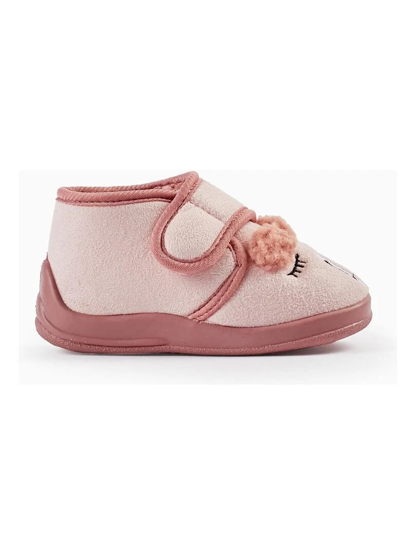 Chaussons avec des oreilles pour bébé fille 'Alpaga' DISCOVER PERU Blanc