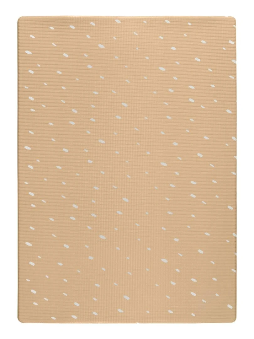 Tapis de jeu enfant REVERSIBLE design TRIBECA WHEAT Beige argile