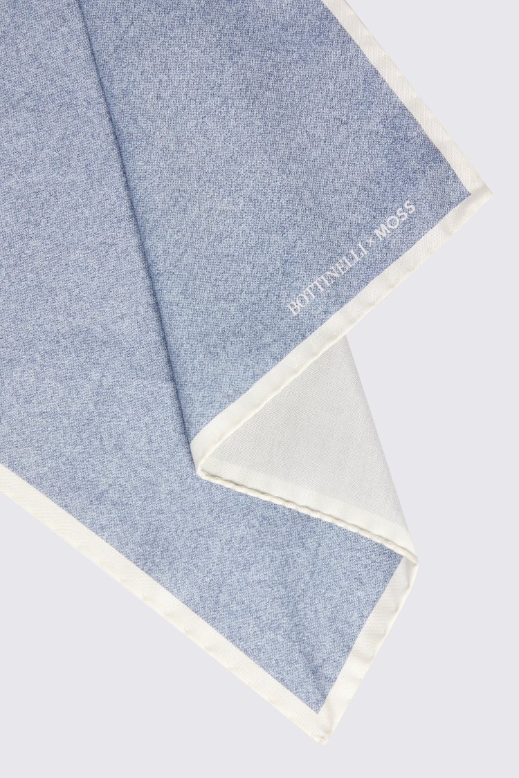 Bottinelli Sky Silk Semi-Plain Pocket Square Buy Online at Moss