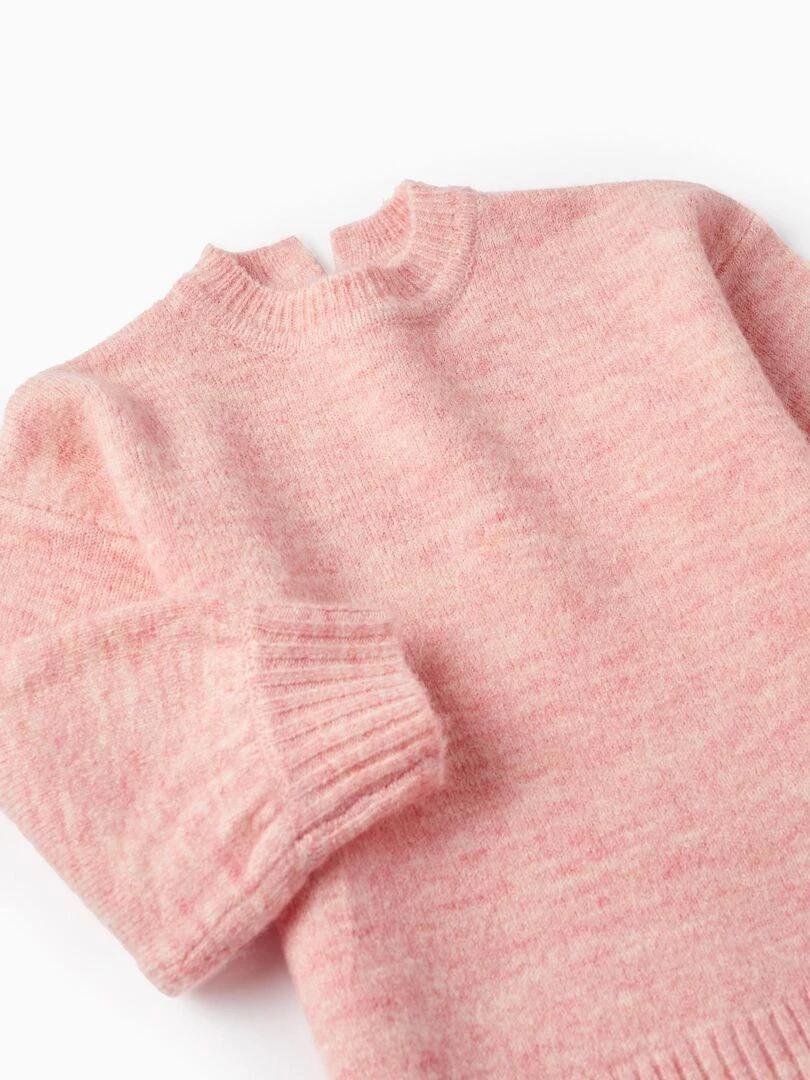 Pull en Maille pour Bébé Fille  SWEET FROSTY DREAMS   Rose