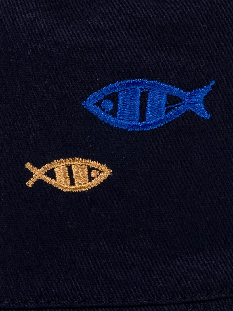 Bob Enfant 4 8 ans brodé Bleu   Bleu Bleu