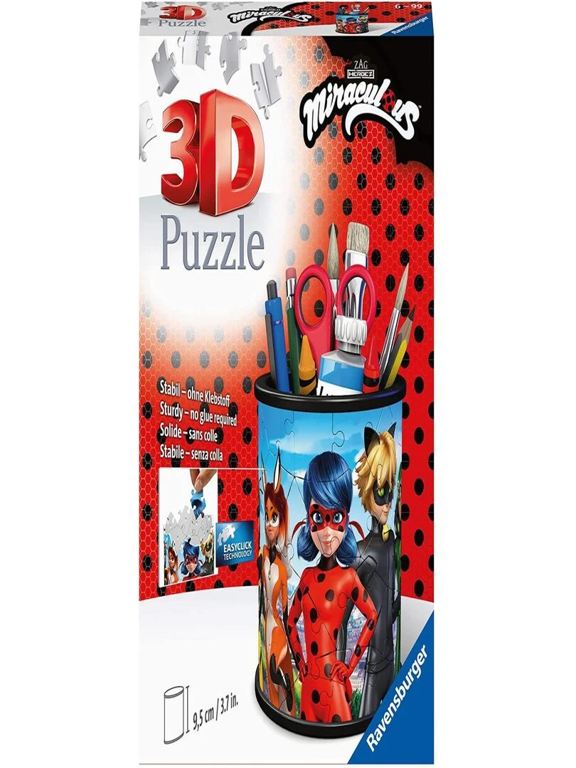 Puzzle 3D Pot à crayons Miraculous N/A