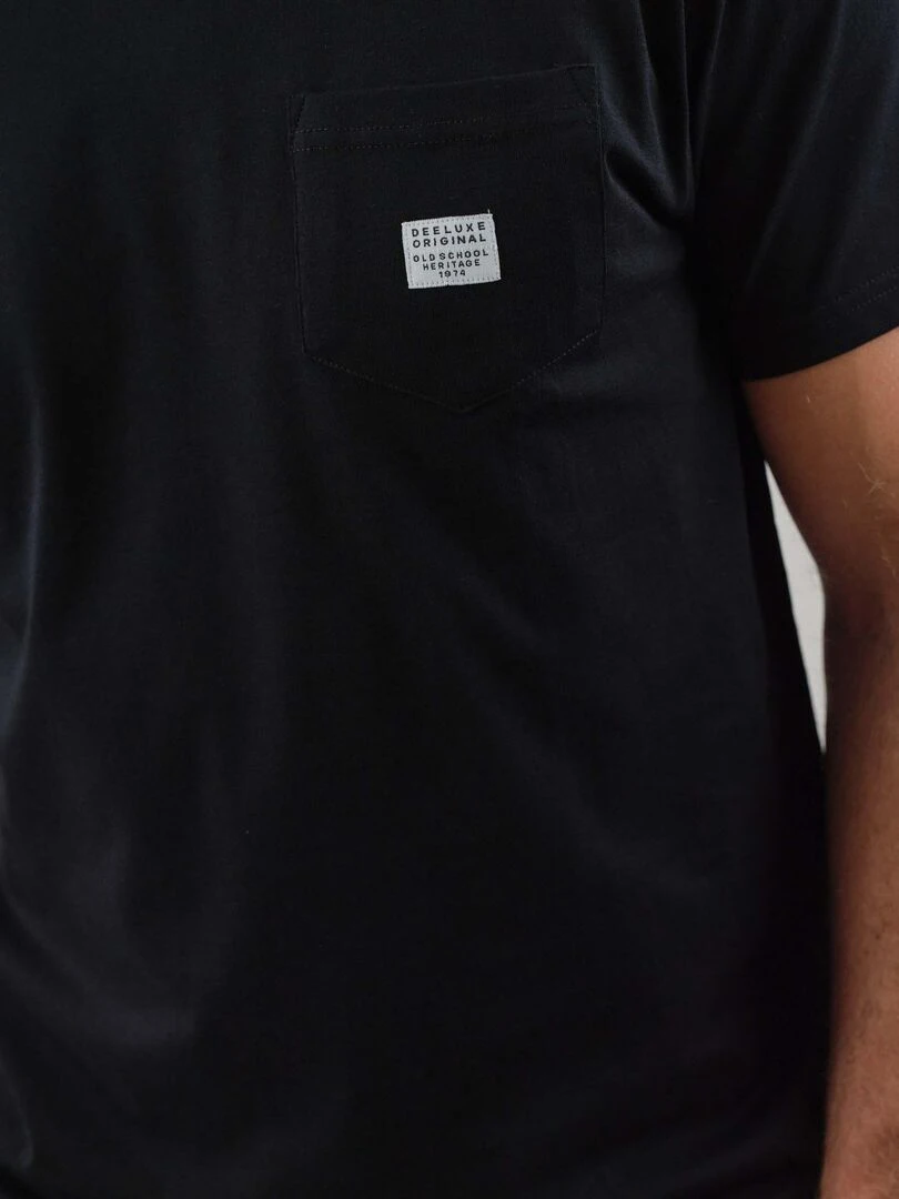 T shirt en coton bio 'Deeluxe'   Noir
