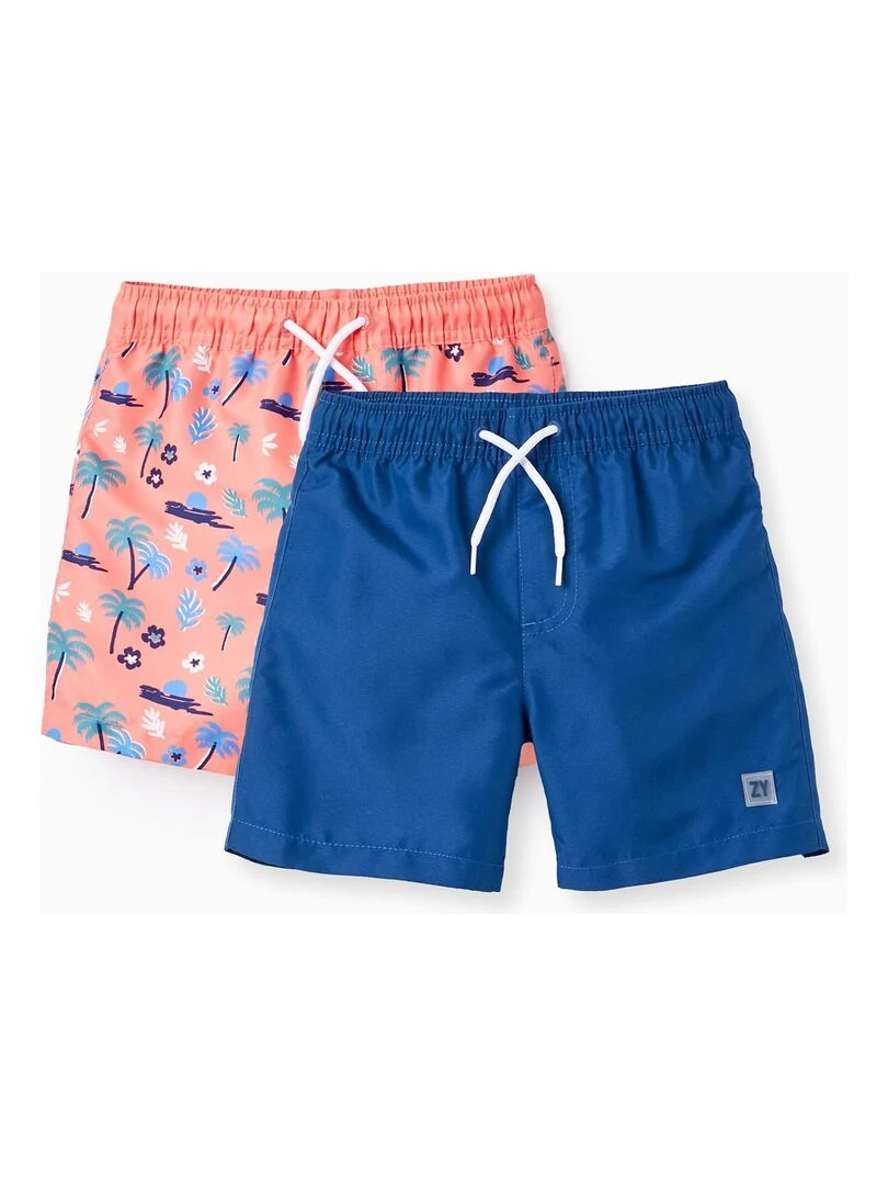 2 Shorts De Bain Pour Garçon EXPLORING AUSTRALIA Rose