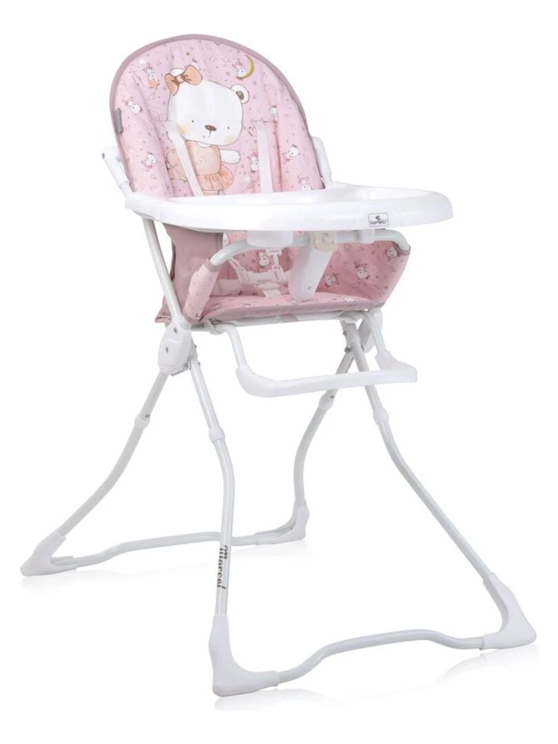Chaise Haute pour bébé MARCEL Lorelli rose Rose