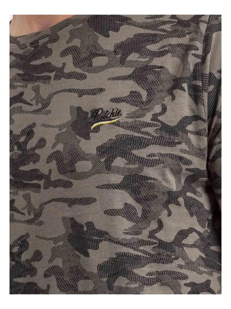 T shirt col rond NILIMOUR   Kaki