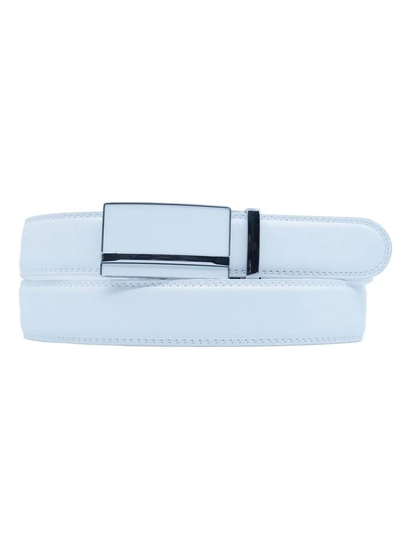 Ceinture en cuir Kebello Blanc Blanc