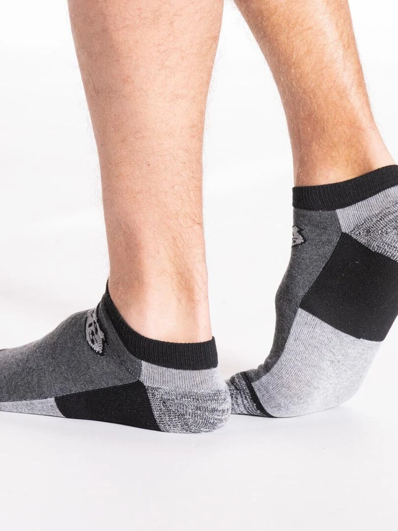 Chaussettes de travail basses renforcées  lot de 3 SOCKSG 'Rica Lewis'   Gris