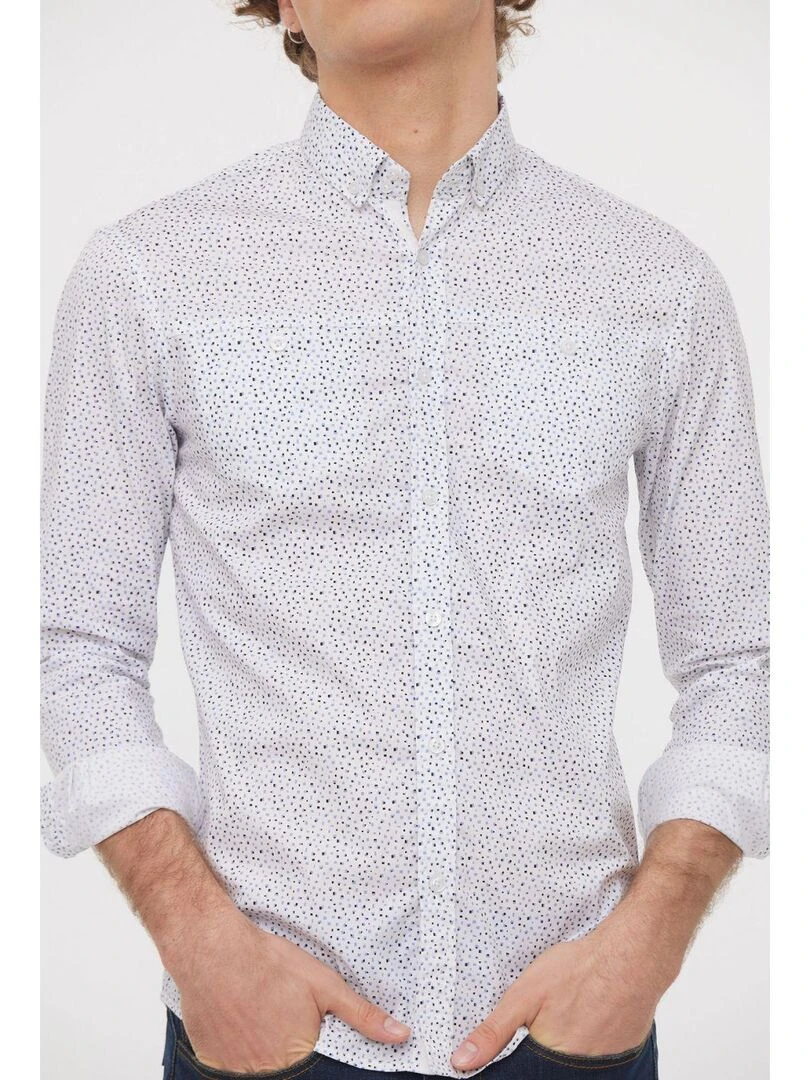 Lee Cooper   Chemise manches longues coton regular DOKIN   Blanc