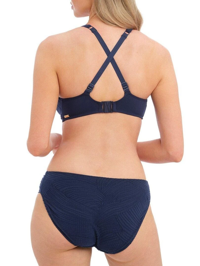 Haut de maillot de bain plongeant à armatures Ottawa   Bleu
