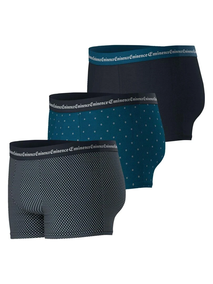 Lot de 3 boxers homme Business Print   Gris