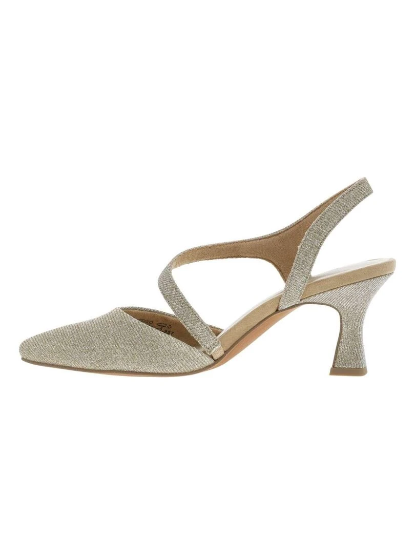 MARCO TOZZI   Escarpins talon décroché moyen   Gris