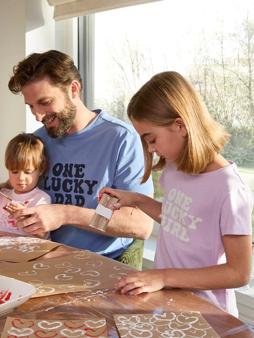 T shirt en coton imprimé ROSE
