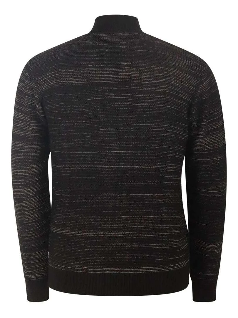 KAPORAL Pull coton col camionneur Noir