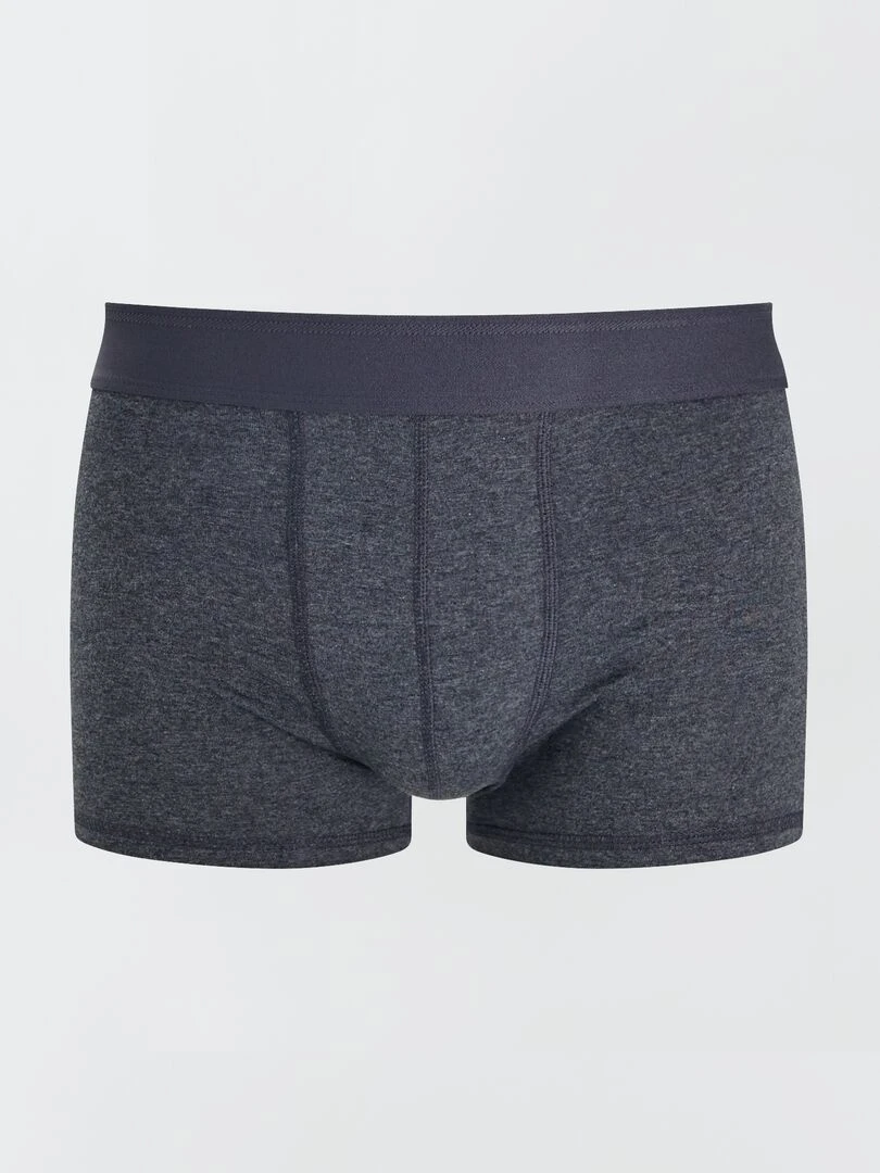 Lot de 3 boxers unis   Gris foncé