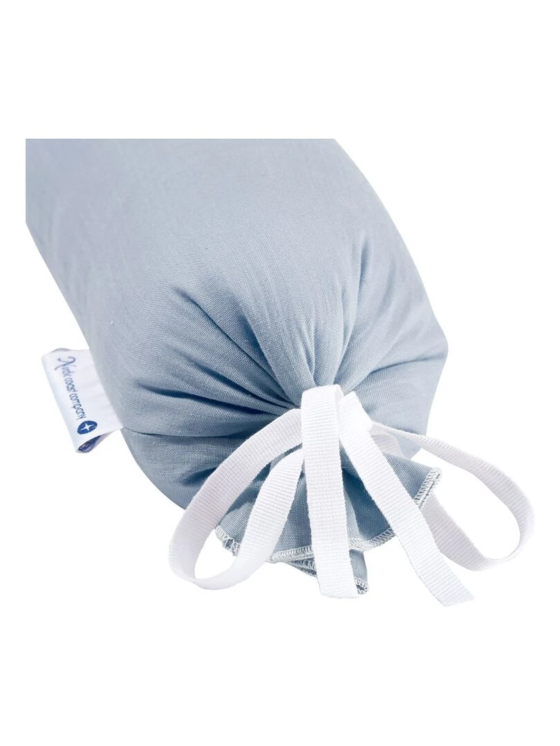 Tour de lit en coton bleu 180 x 9 cm Bleu