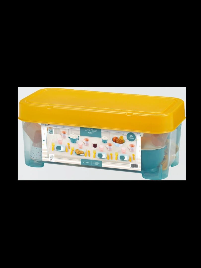 Coffret petit déjeuner multicolore
