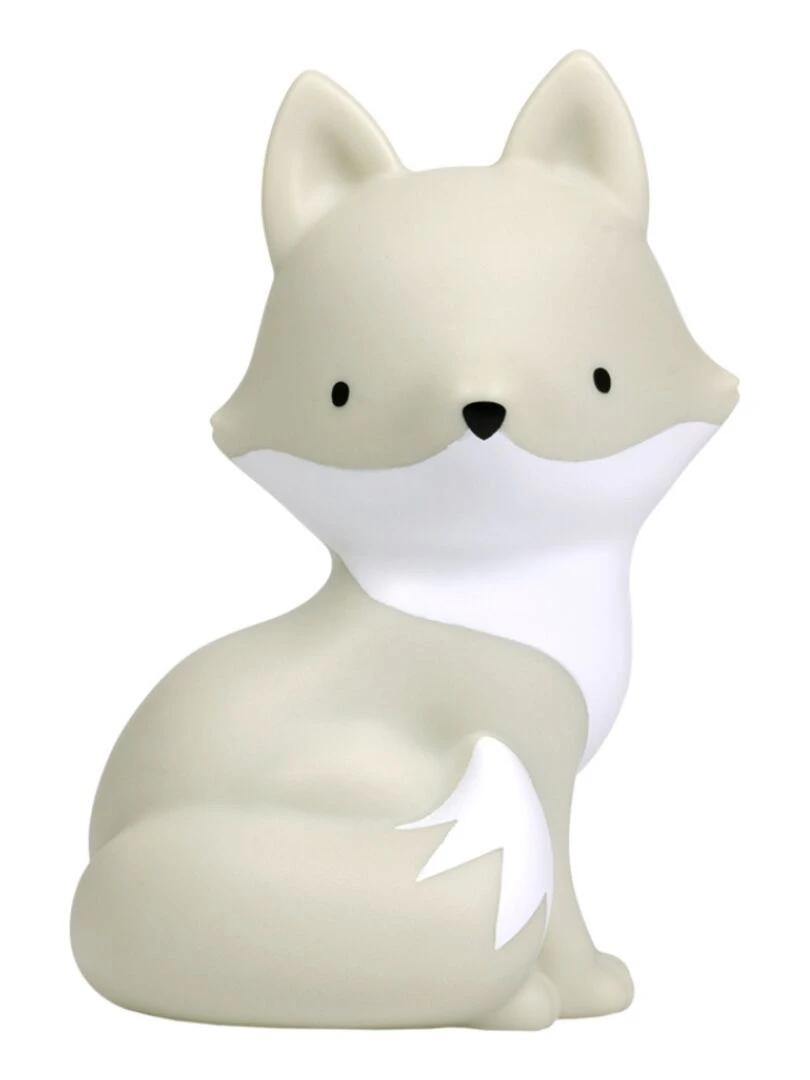 Petite veilleuse Renard arctique (13 cm) Gris