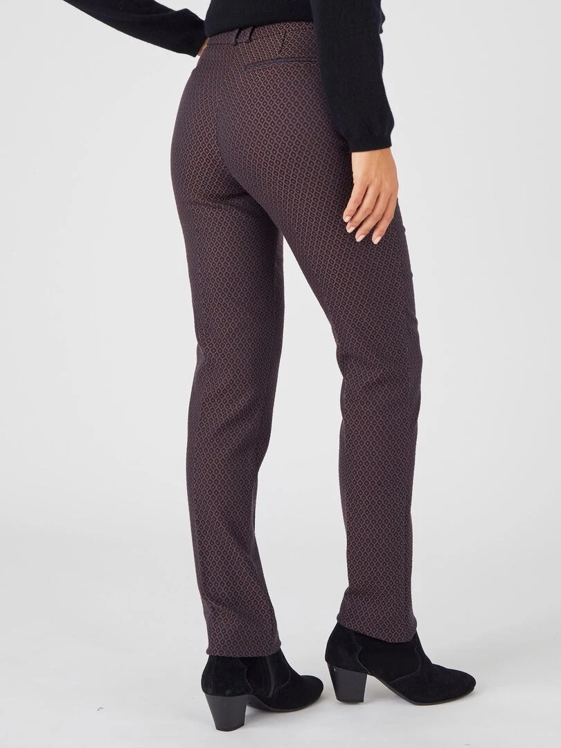 Pantalon jacquard   Damart   Bleu marine