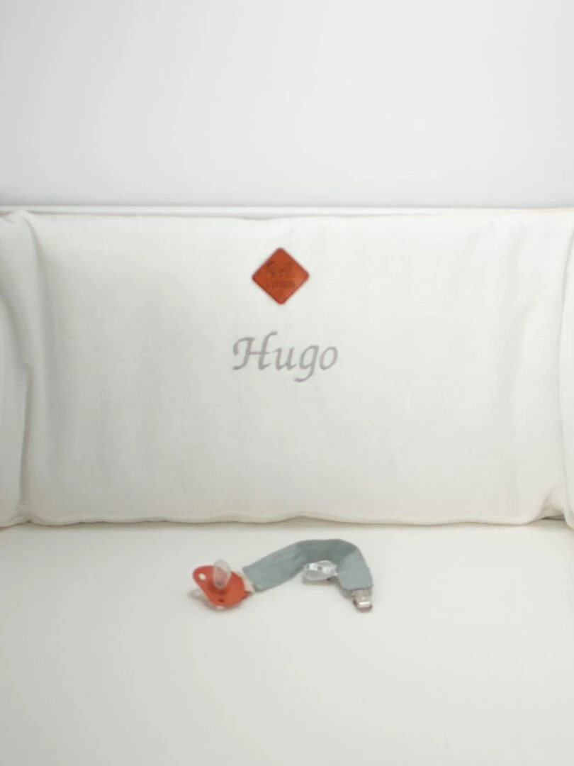 Tour de lit universel en Lin   Orange clair