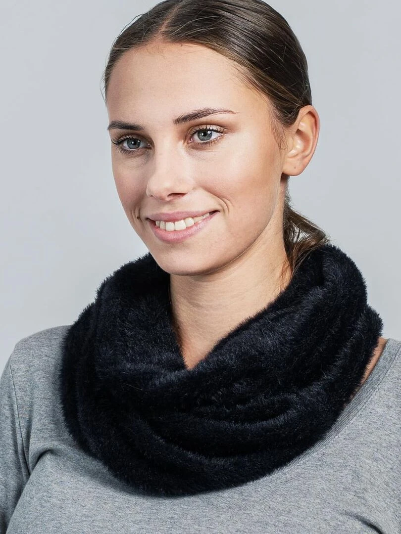 Snood Pilou Etama Fabriqué en Europe Noir