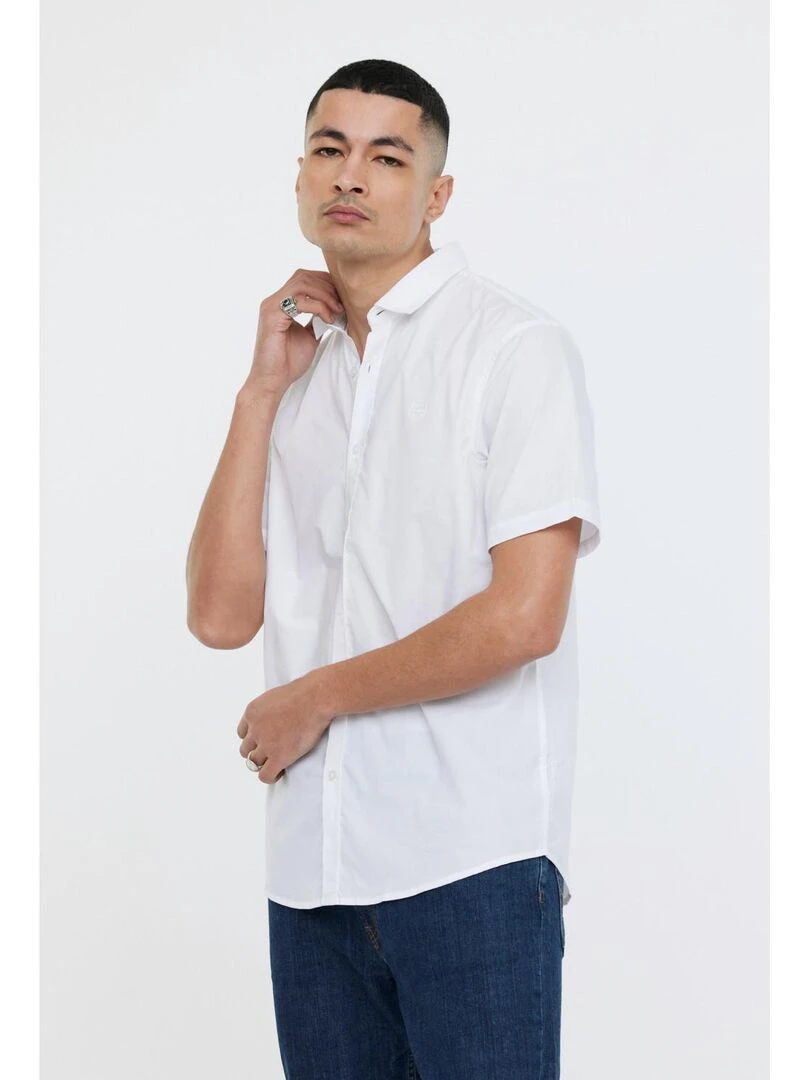 Lee Cooper Chemise manches courtes coton regular DRIMO MC Blanc