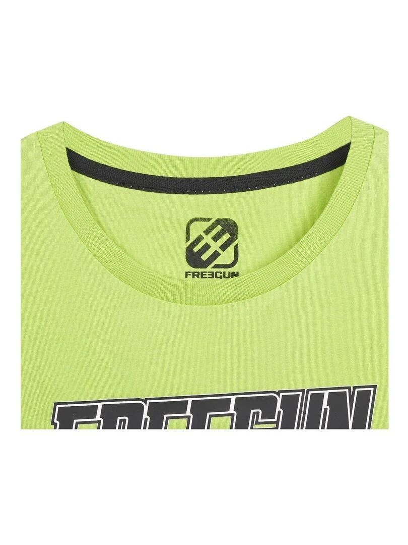 T shirt homme Collection Racing Freegun   Vert