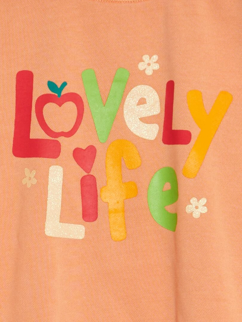 Sweat fantaisie Orange