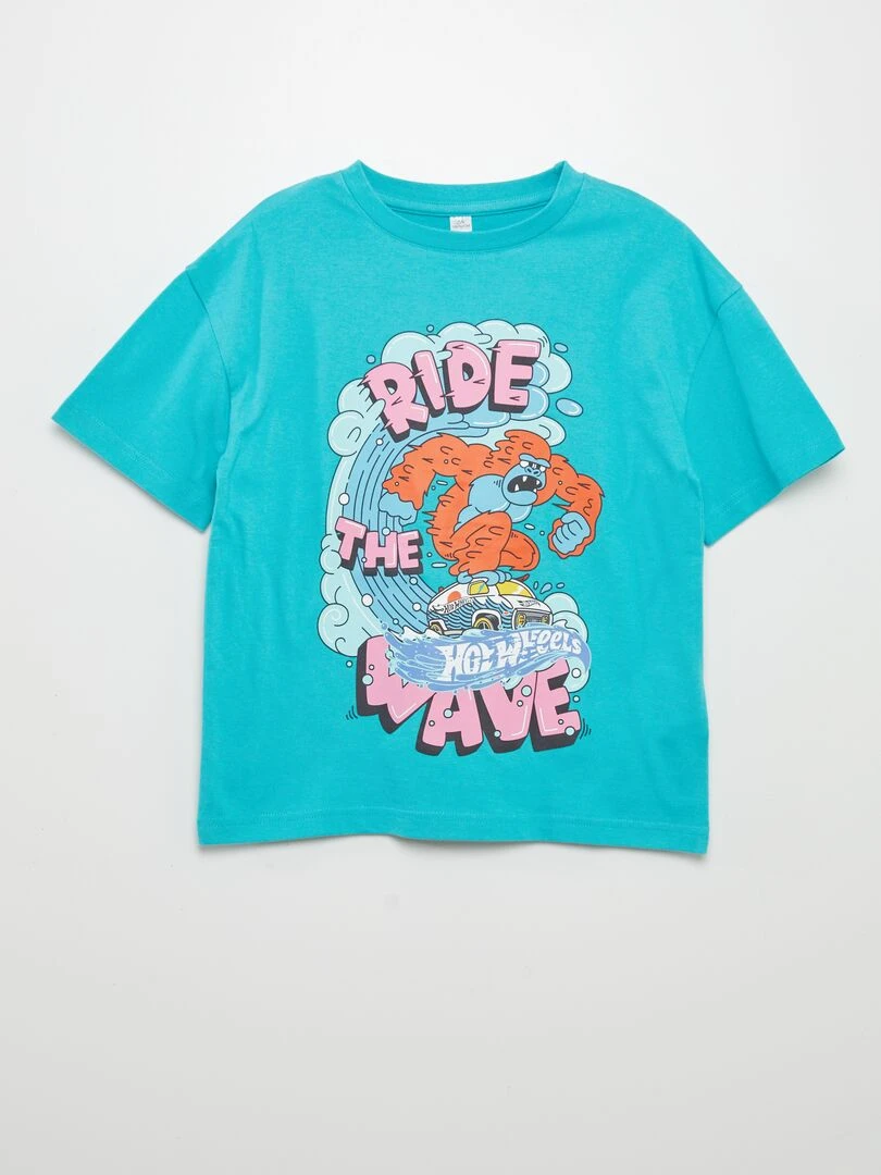 Tee shirt imprimé 'Hot Wheels' Bleu