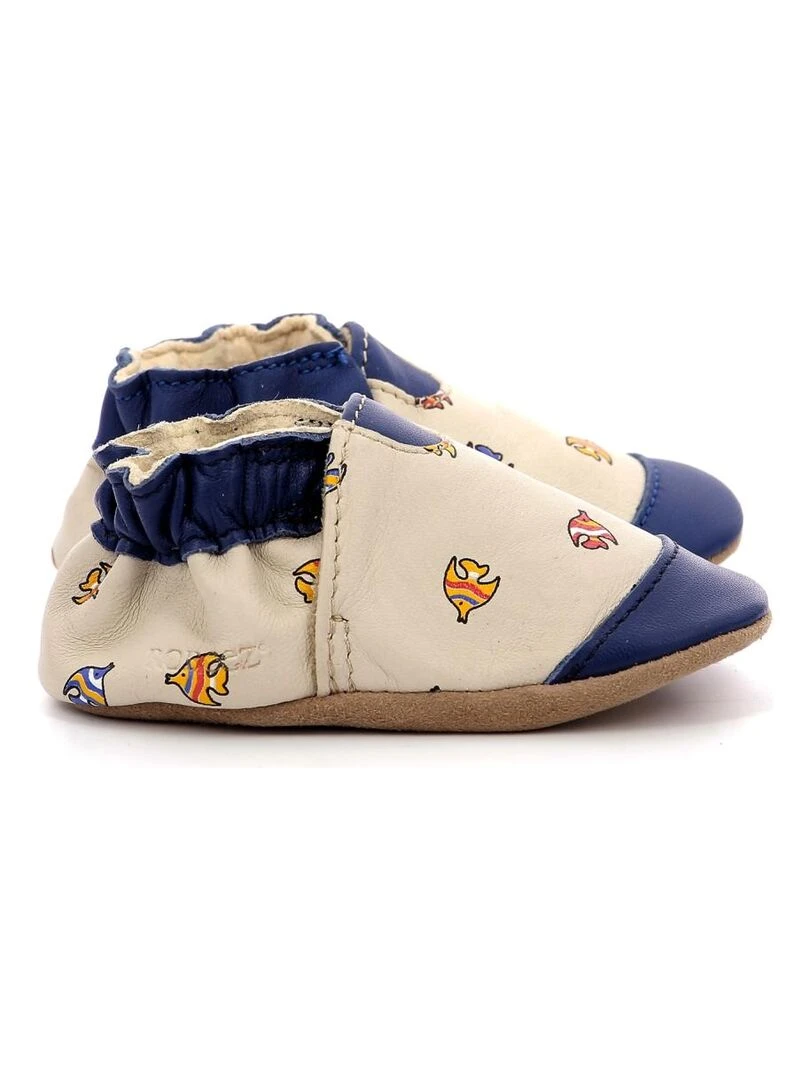 Chaussons Cuir Neonfish Beige