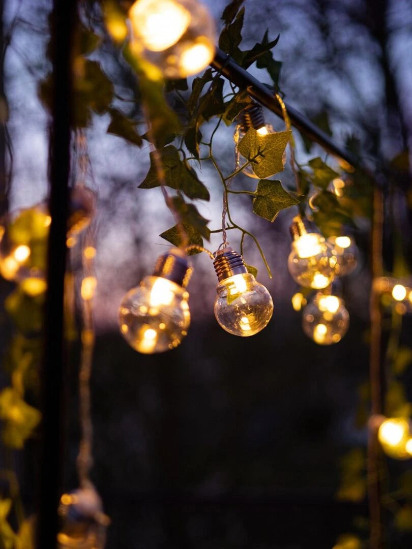 Guirlande Guinguette lumineuse  et connectable   Transparent