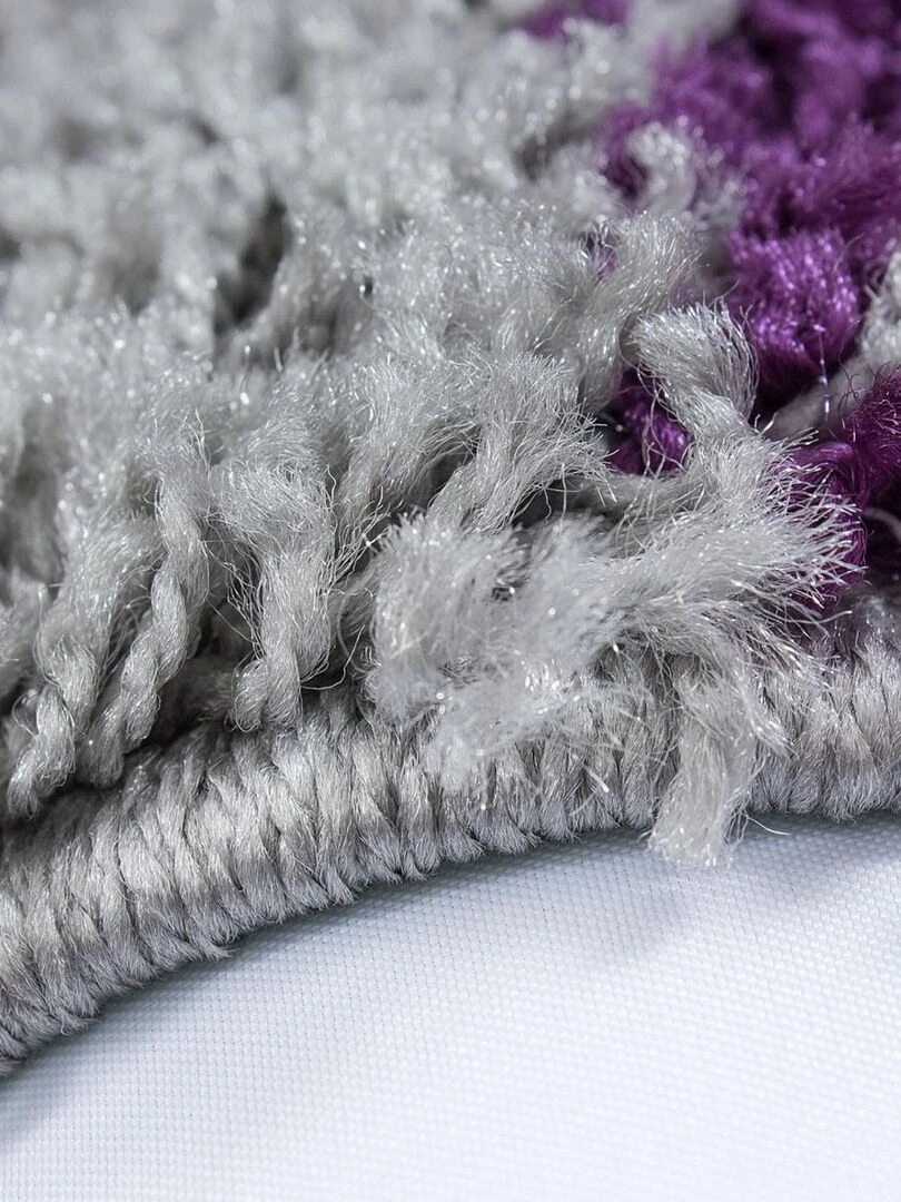 Tapis shaggy CARRÉ A OEKO TEX®   Violet