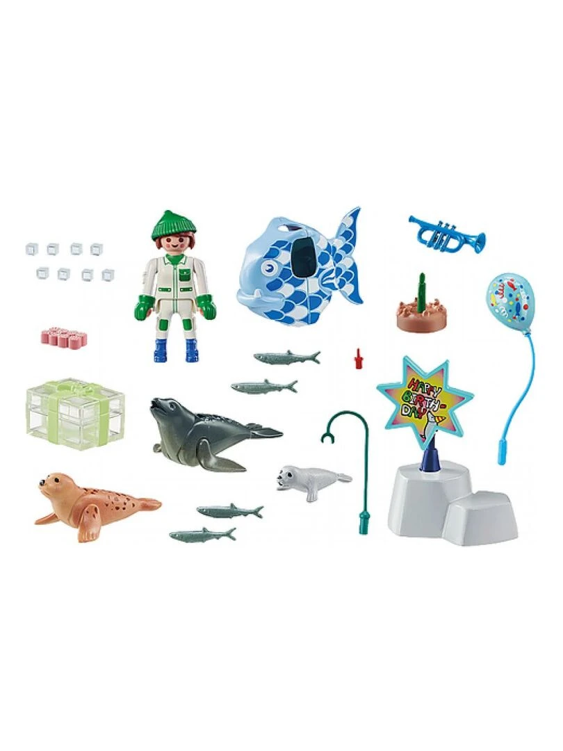 71448 Animatrice avec otarie et phoques   N/A