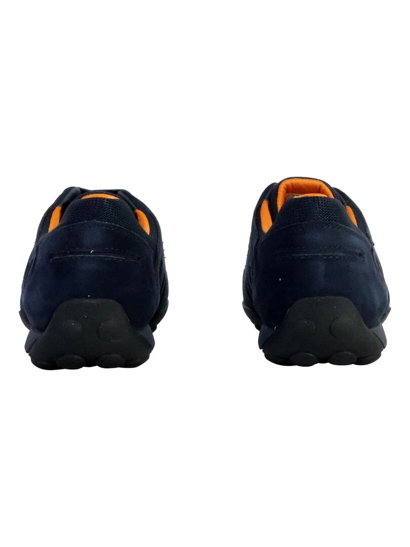 Basket Cuir Geox Snake   Bleu