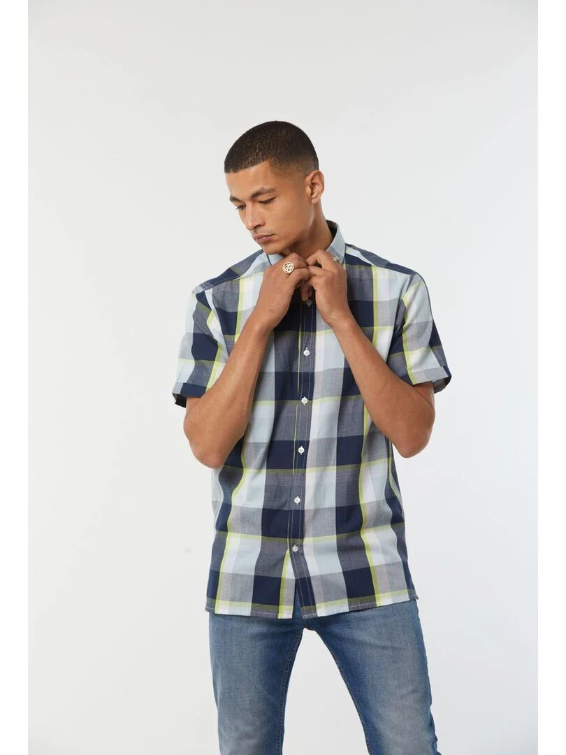 Lee Cooper   Chemise manches courtes coton relax DOPLIS   Jaune