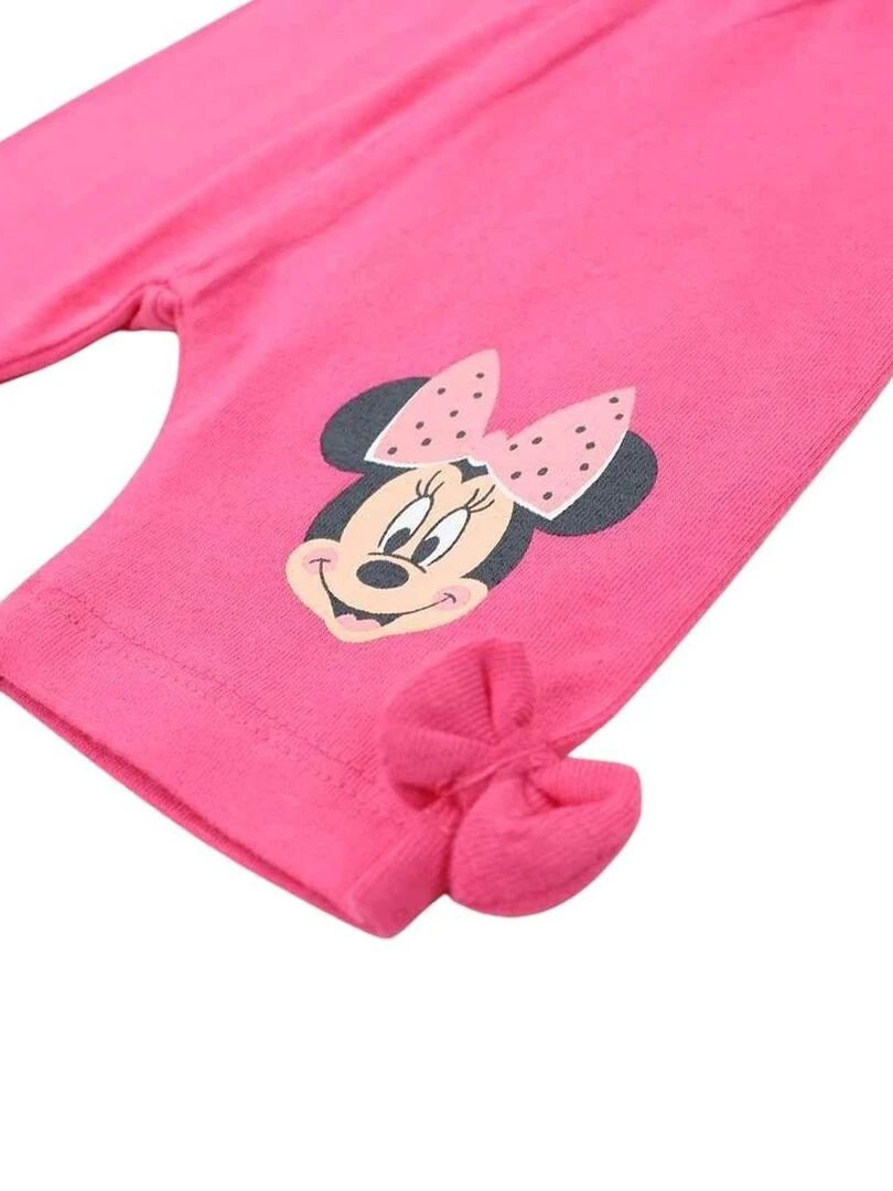 Disney   Ensemble ​​T shirt legging bébé fille Imprimé Minnie   Blanc