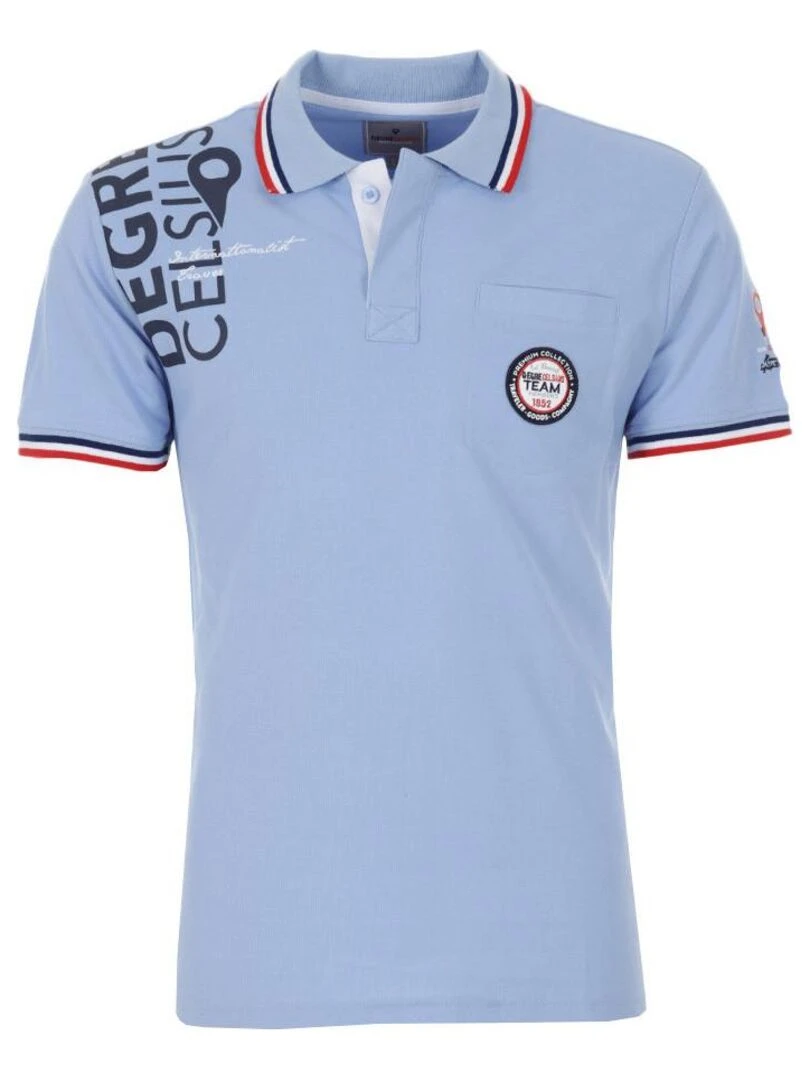 Polo manches courtes homme CALOR DEGRE CELSIUS Bleu ciel