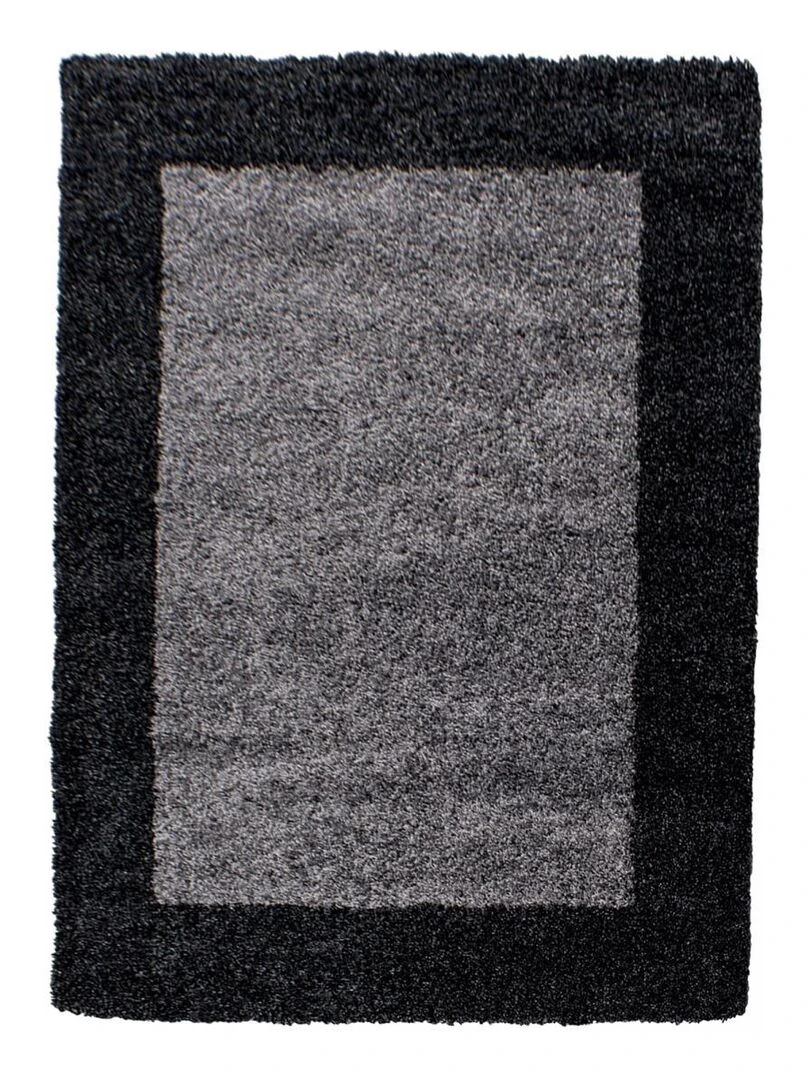 Tapis shaggy BORDURE OEKO TEX® Noir