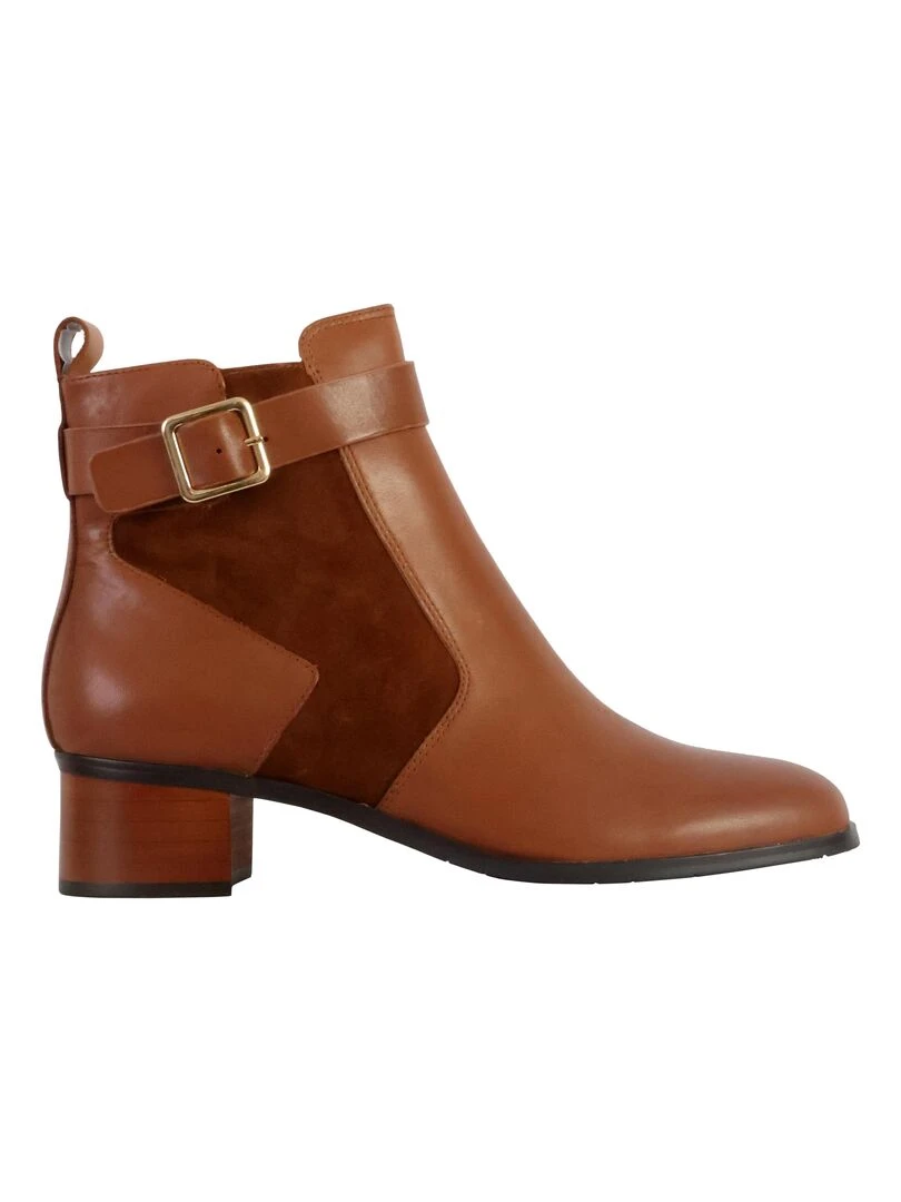 Bottine Cuir Emilie Karston Toana   Marron