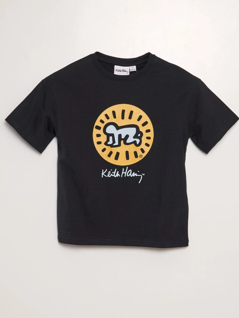 T shirt loose imprimé   Jaune