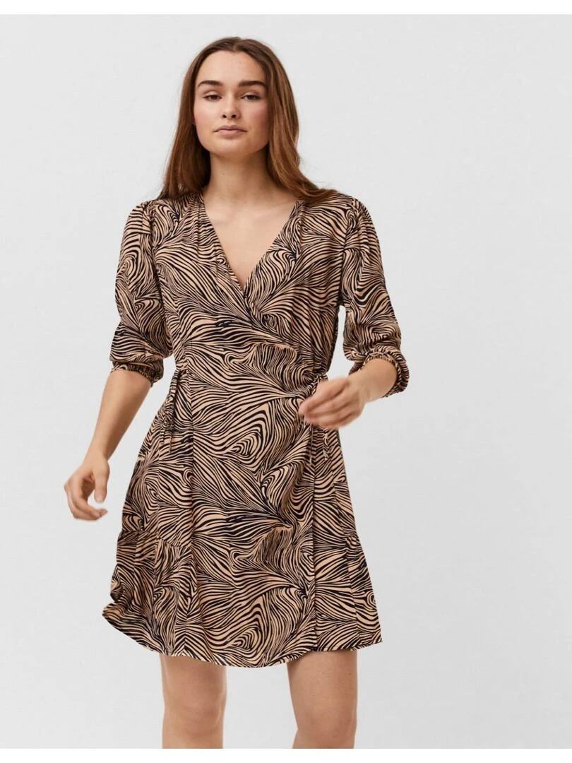 Robe courte Vero Moda Beige