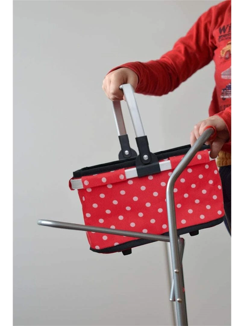 Chariot en métal avec panier de transport avec 40 miniatures   N/A