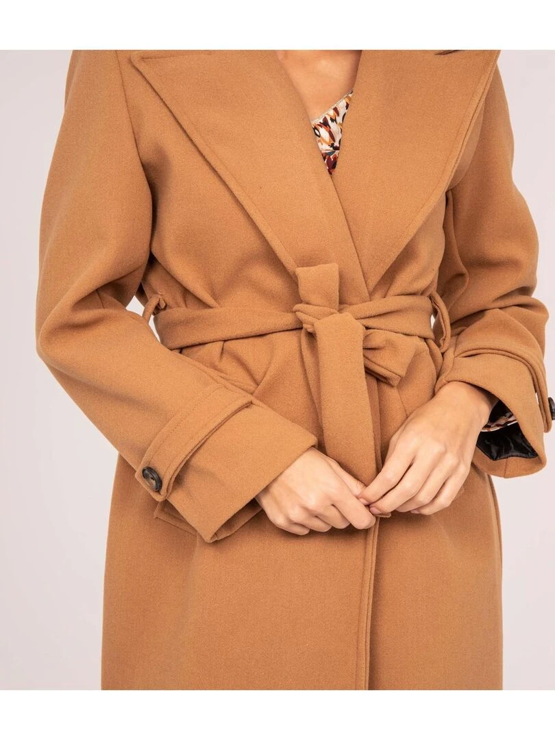 Manteau long UNIZI   Marron caramel