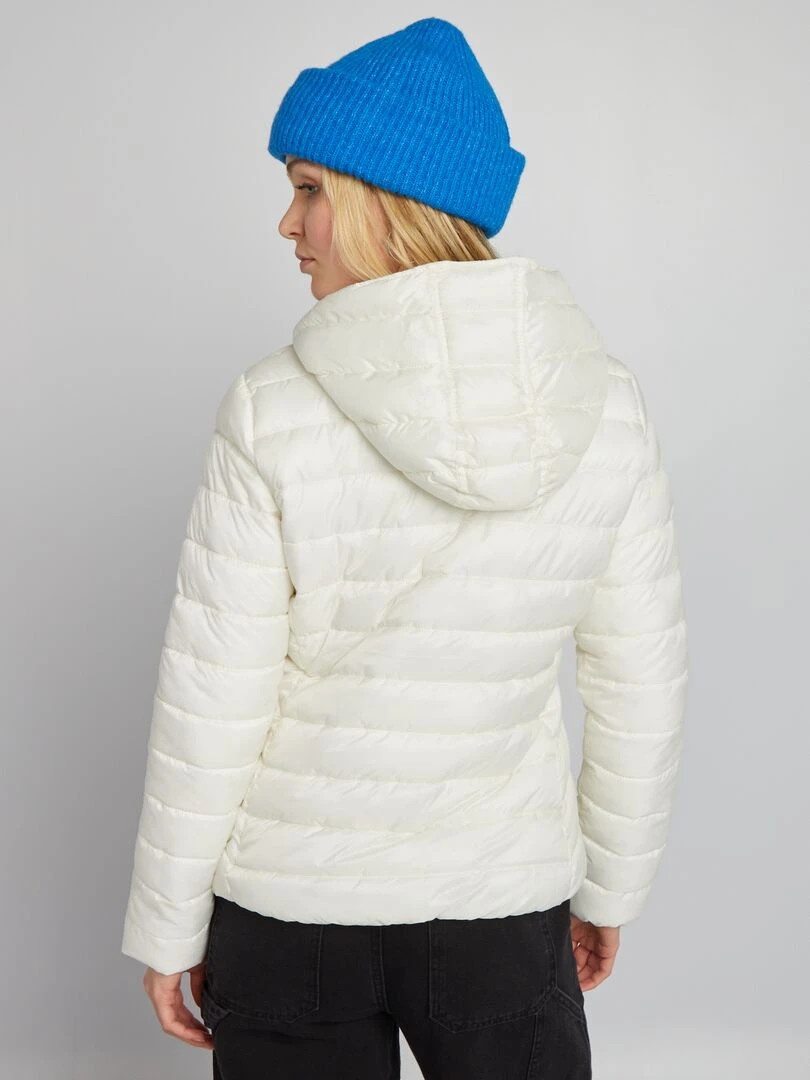 Doudoune matelassée en bouteilles recyclées   blanc