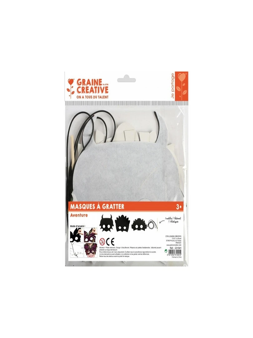Masques A Gratter Aventure N/A