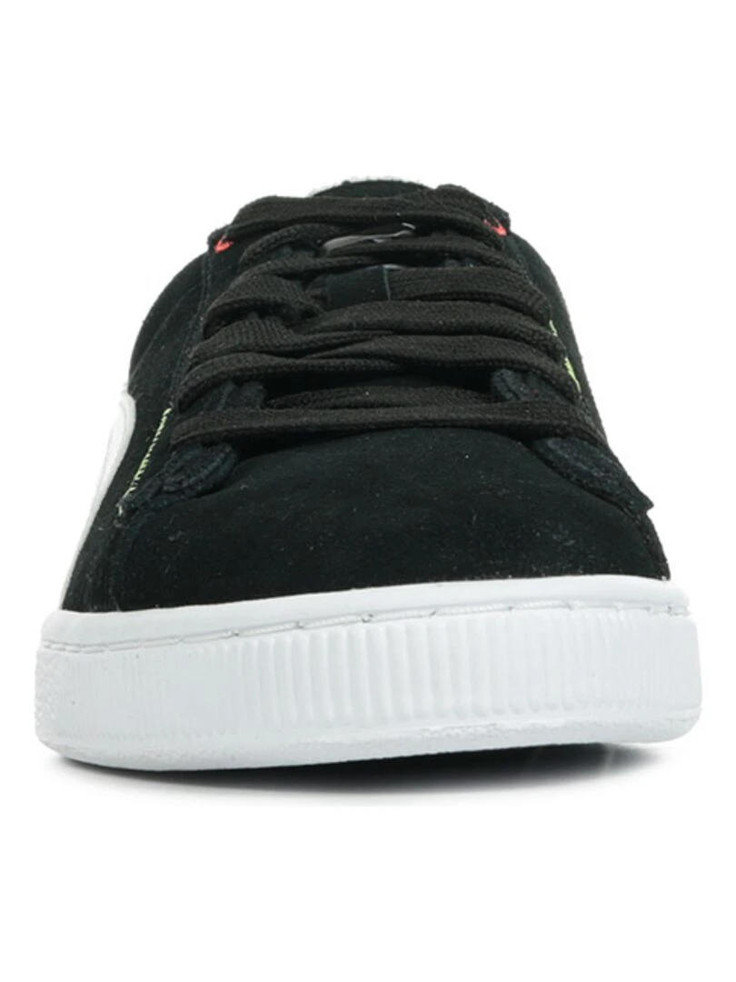 Baskets Suede Displaced   Noir Blanc